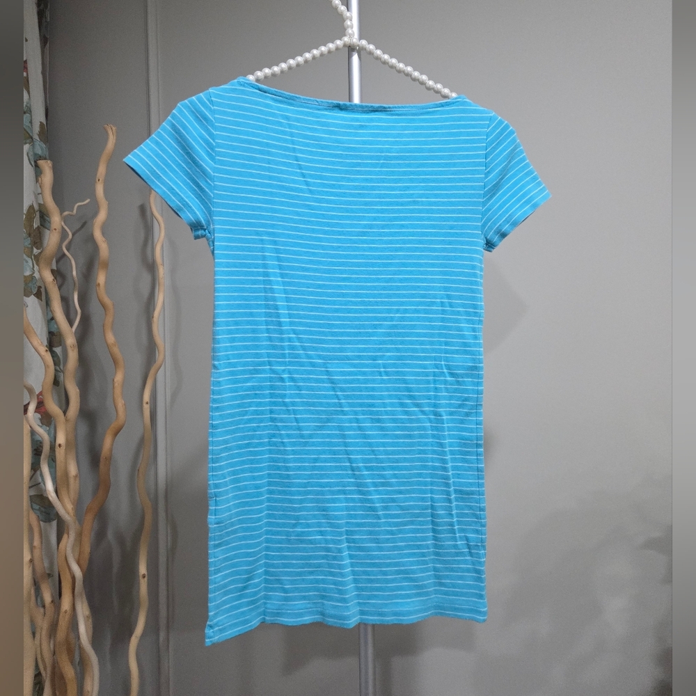 Ralph Lauren Blue Striped Women's Tshirt Sz.S/P - Picture 4 of 9
